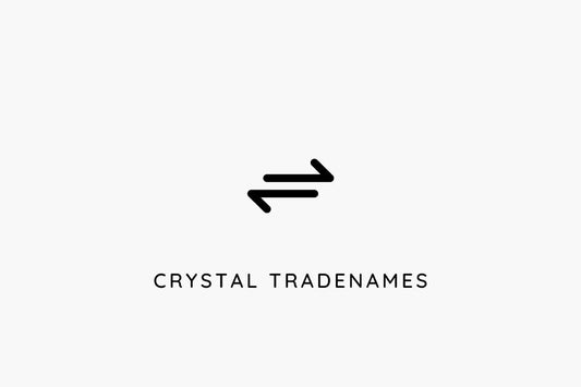 TRADE NAMES . HANDELSNAMEN FÜR KRISTALLE