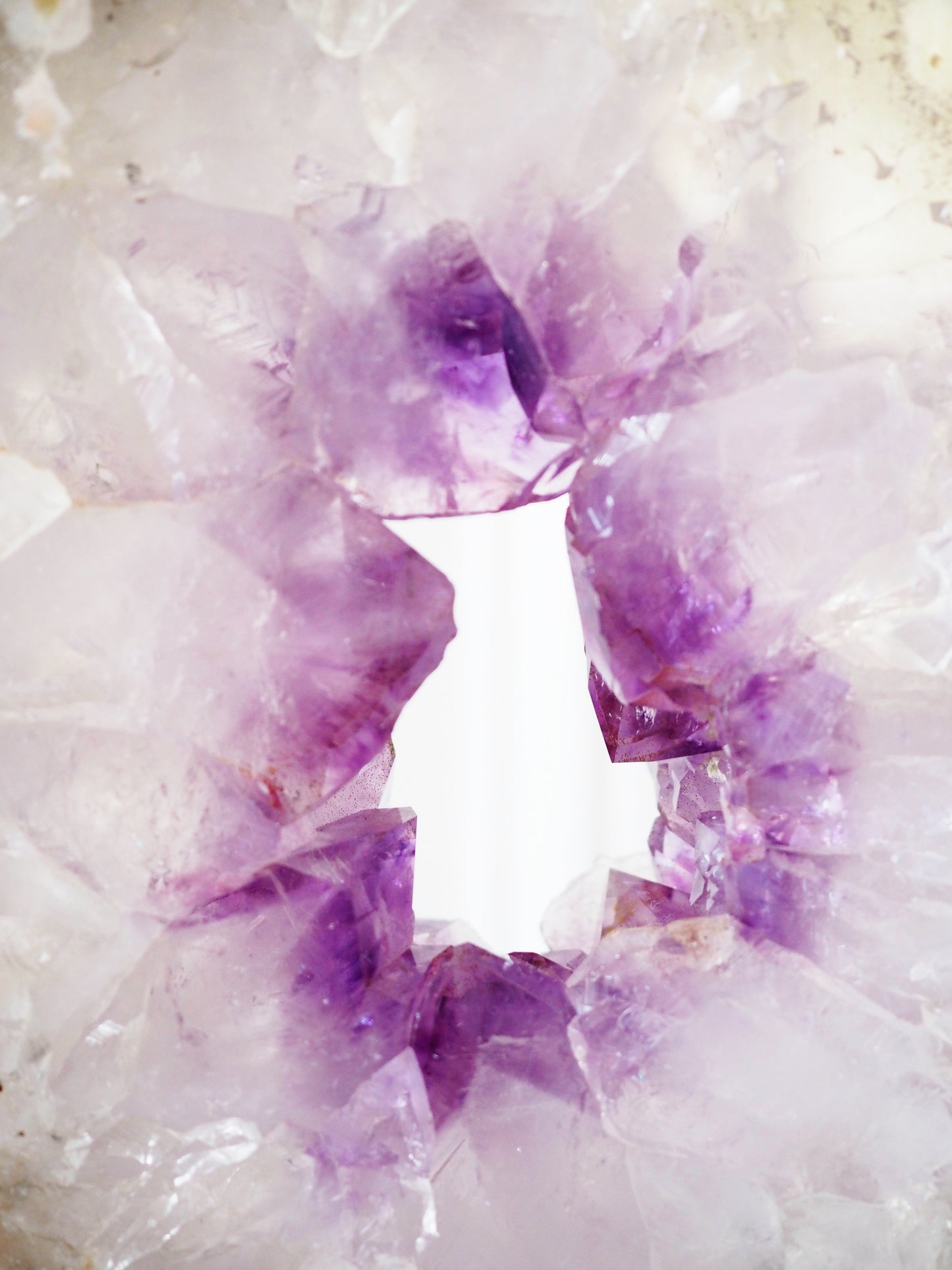 Amethyst Portal mit Pink Amethyst Details auf Ständer ca.26  cm - aus Brasilien HIGH QUALITY