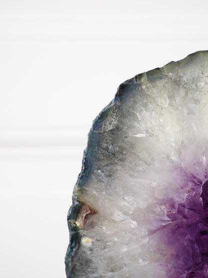 Amethyst Portal mit Blumenachat Details auf Ständer  [xx] ca xx Kg xx cm - aus Brasilien HIGH QUALITY