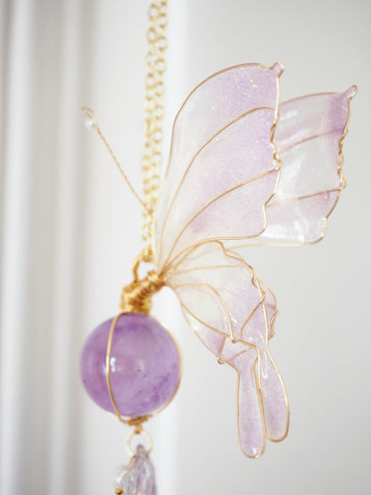 AngelAura AMETHYST Schmetterling Sonnenfänger ca. 65cm