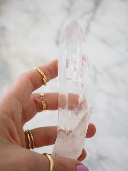 Diamantina Lemurian Kristall Spitze ca. xx cm - Diamantina Brasilien HIGH QUALITY