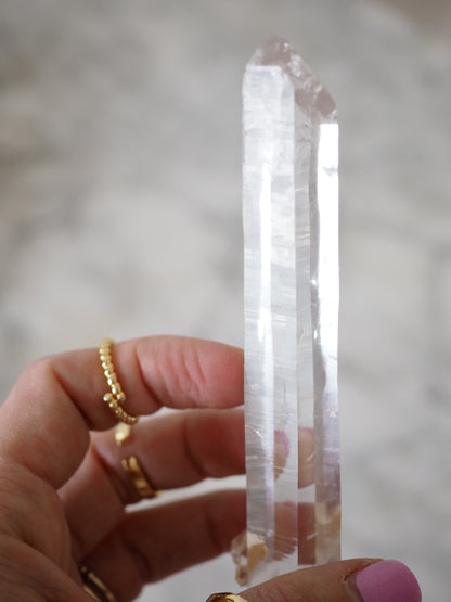 Diamantina Lemurian Kristall Spitze ca. xx cm - Diamantina Brasilien HIGH QUALITY