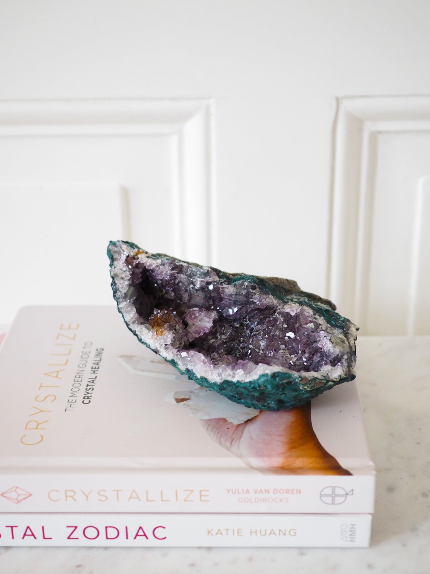 Baby Auster Amethyst Geode ca 14 cm [xx] - aus Brasilien