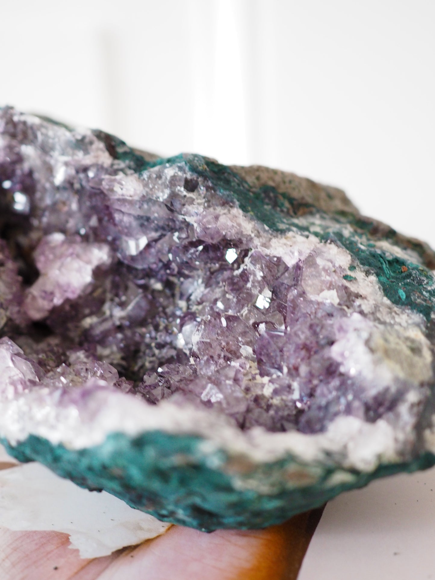 Baby Auster Amethyst Geode ca 14 cm [xx] - aus Brasilien