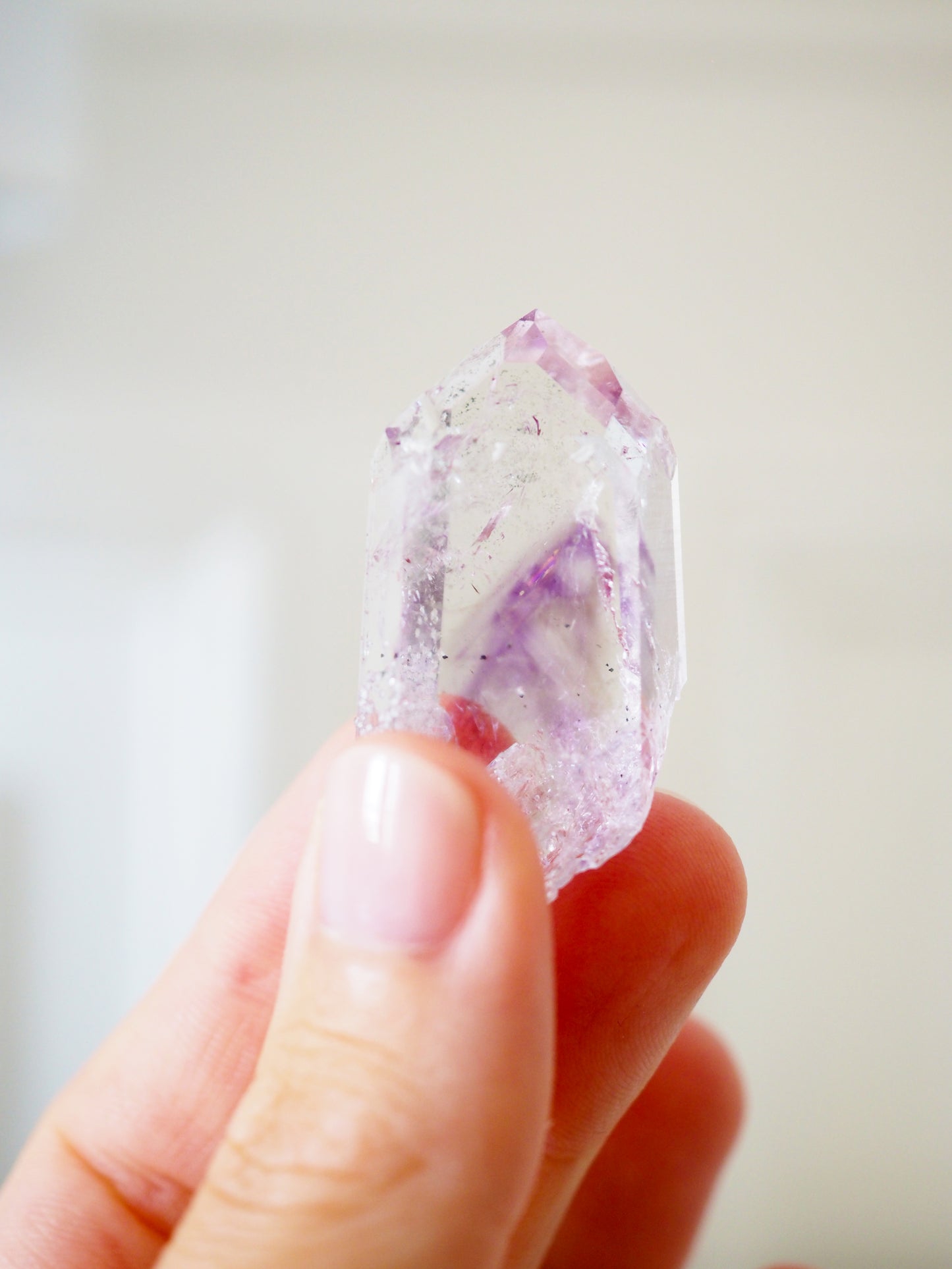 Brandberg Pahntom Amethyst Spitze ca. 4cm [xx]- aus  Streep Mine . Goboboseb . Brandberg . Erongo Namibia HIGH QUALITY