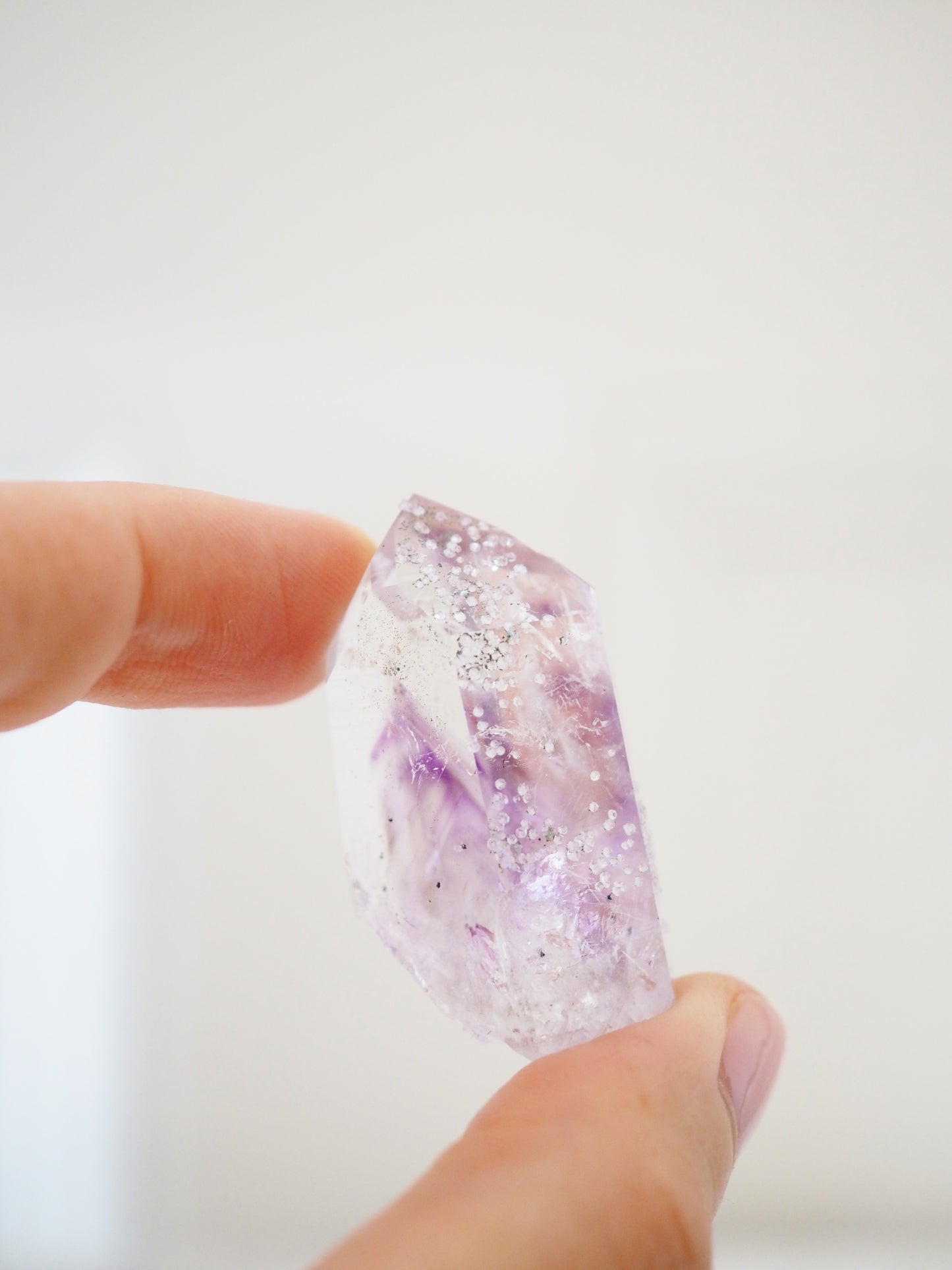 Brandberg Pahntom Amethyst Spitze ca. 4cm [xx]- aus  Streep Mine . Goboboseb . Brandberg . Erongo Namibia HIGH QUALITY