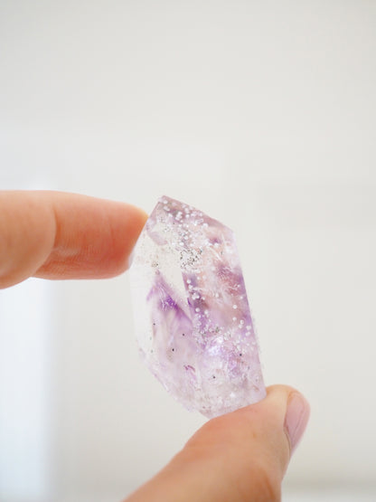 Brandberg Pahntom Amethyst Spitze ca. 4cm [xx]- aus  Streep Mine . Goboboseb . Brandberg . Erongo Namibia HIGH QUALITY