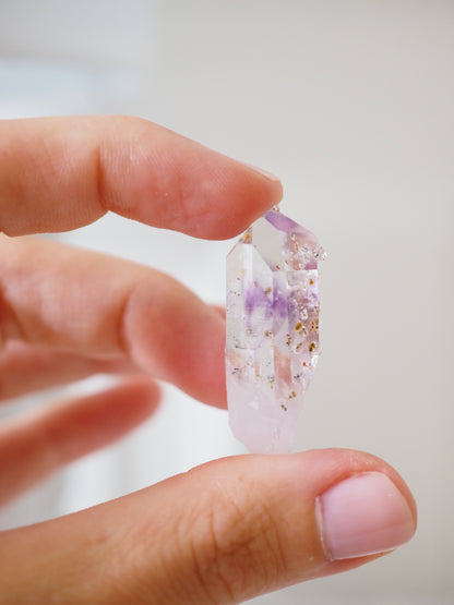 Brandberg Phantom Amethyst Spitze ca. 3.8 cm [xx]- aus  Streep Mine . Goboboseb . Brandberg . Erongo Namibia HIGH QUALITY