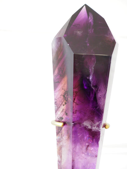 XJacare Amethyst Wurzel poliert auf Halter . Stab Spitze Wurzel Wand Zauberstab  28 cm  - aus Bahia Brasilien HIGH QUALITY