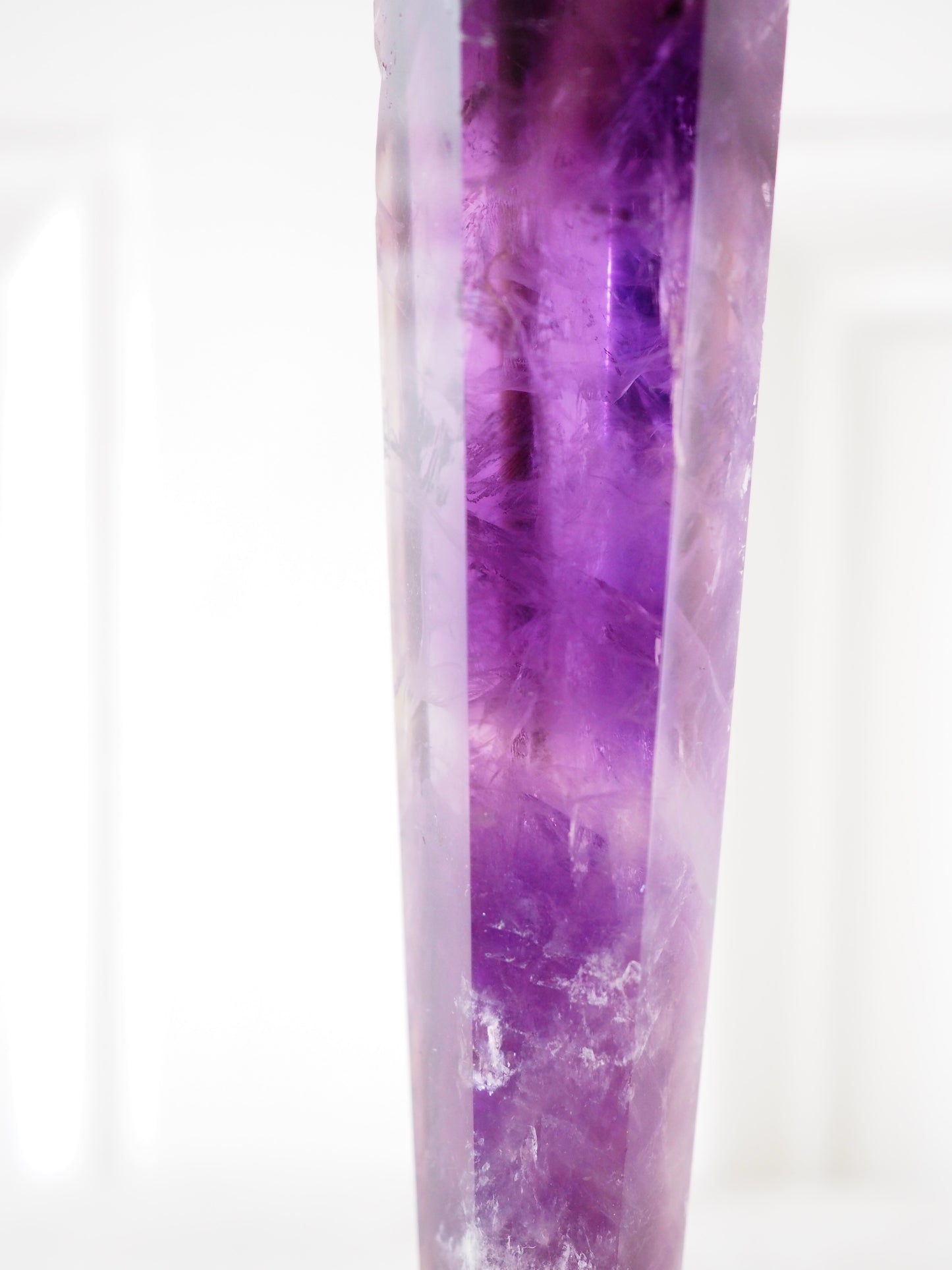 XJacare Amethyst Wurzel poliert auf Halter . Stab Spitze Wurzel Wand Zauberstab  22 cm  - aus Bahia Brasilien HIGH QUALITY