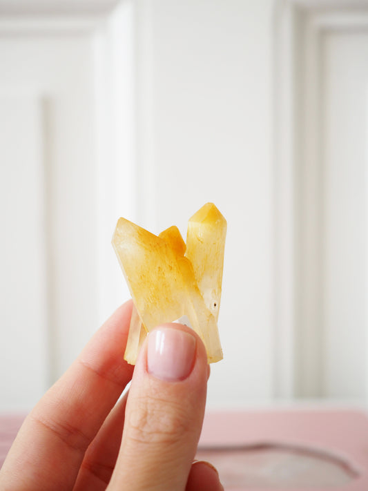 Mango Quarz . Halloysite Quartz ca. 3-4cm   - aus Boyaca . Colombia RARE