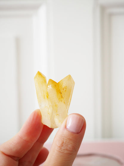 Mango Quarz . Halloysite Quartz ca. 3-4cm   - aus Boyaca . Colombia RARE