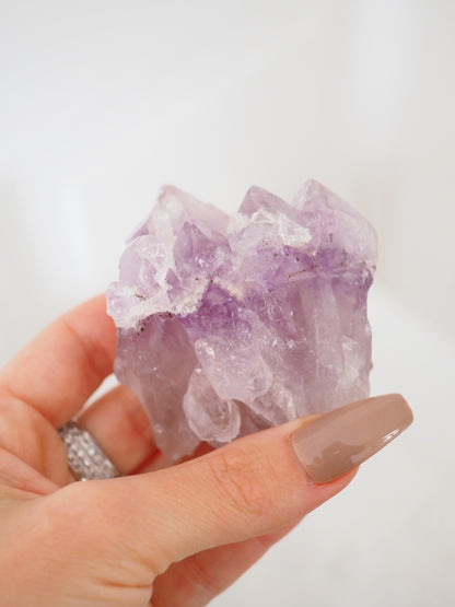 Glitzernder Amethyst mit Calcit . Sparkly Amethyst with Calcite [99] - aus Brasilien RARE