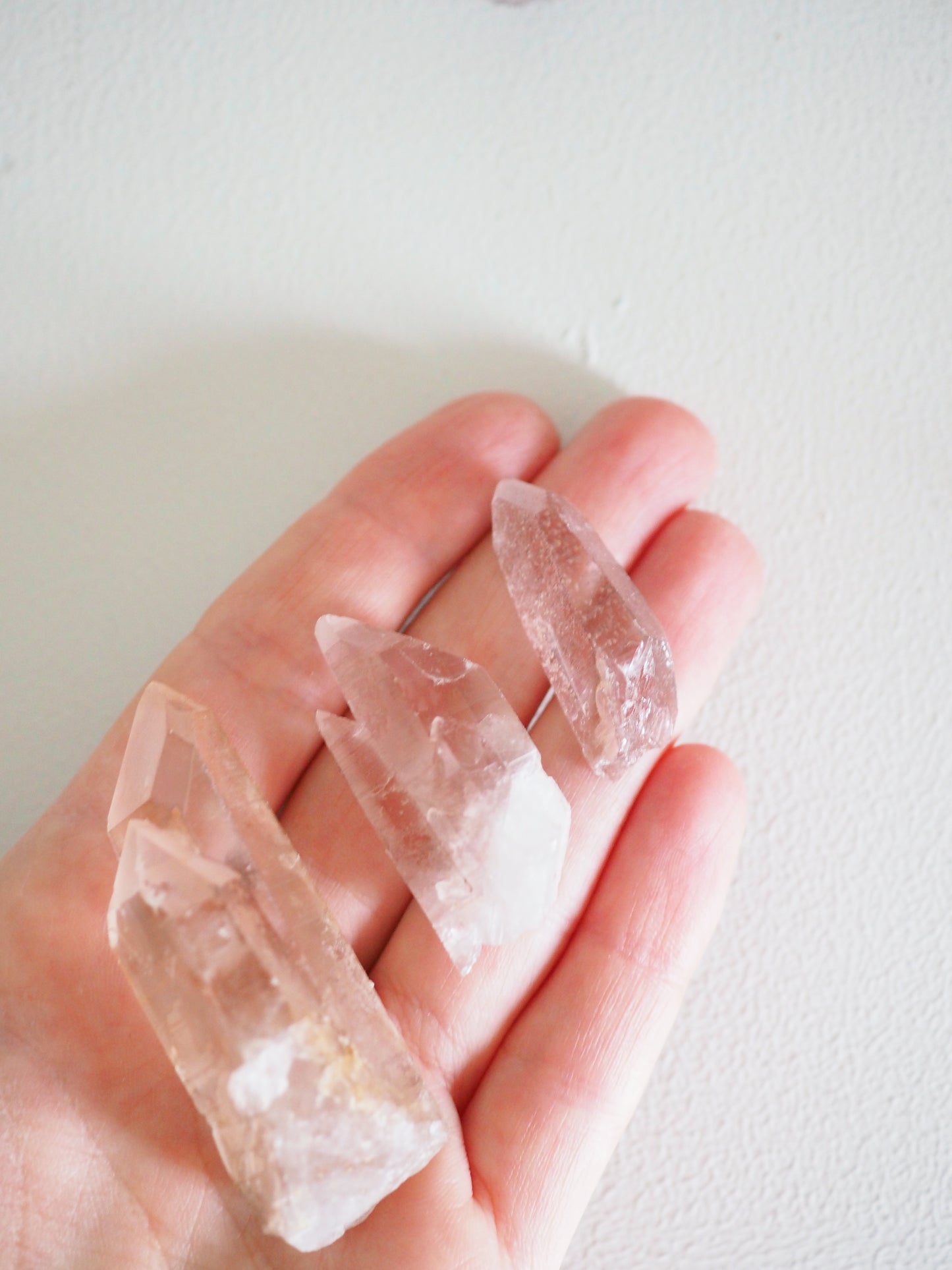 Pink Lemurian Spitze ROH - aus Brasilien RARE