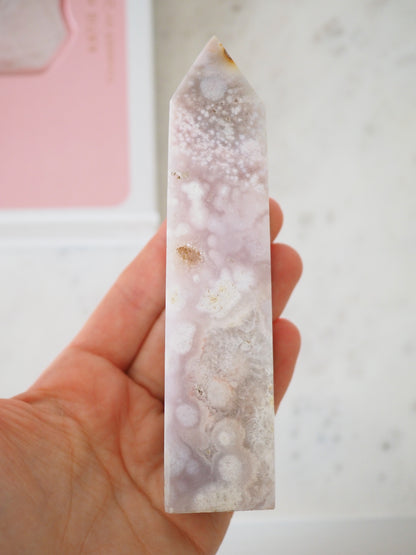 Druzy Pink Amethyst mit Sparkly Druzy Spitze Turm . Pink Amethyst Point  ca 13.5 cm [BP] - aus Patagonien