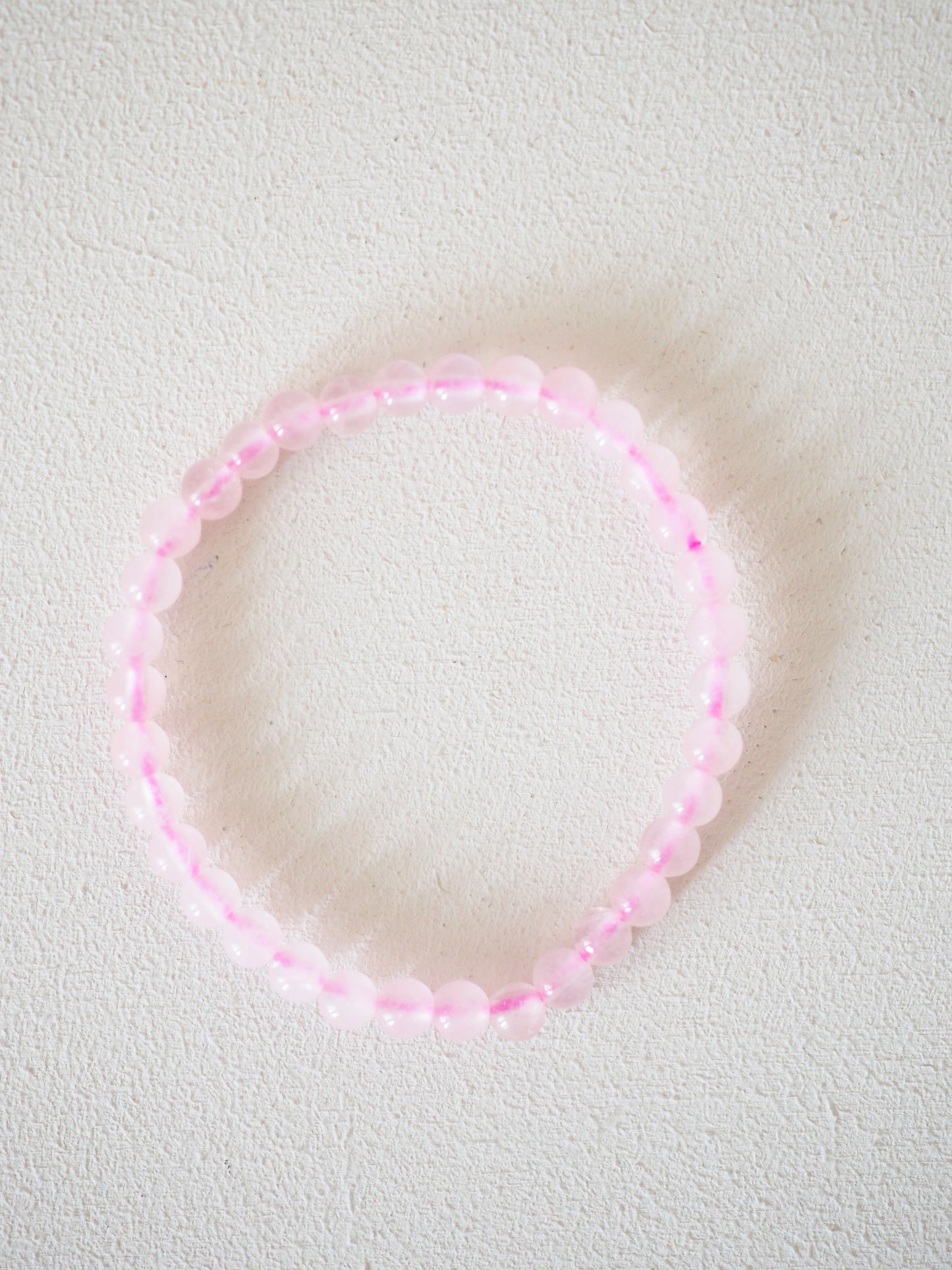 CRYSTAL KIDS - Rosenquarz Kugelarmband bis 14cm