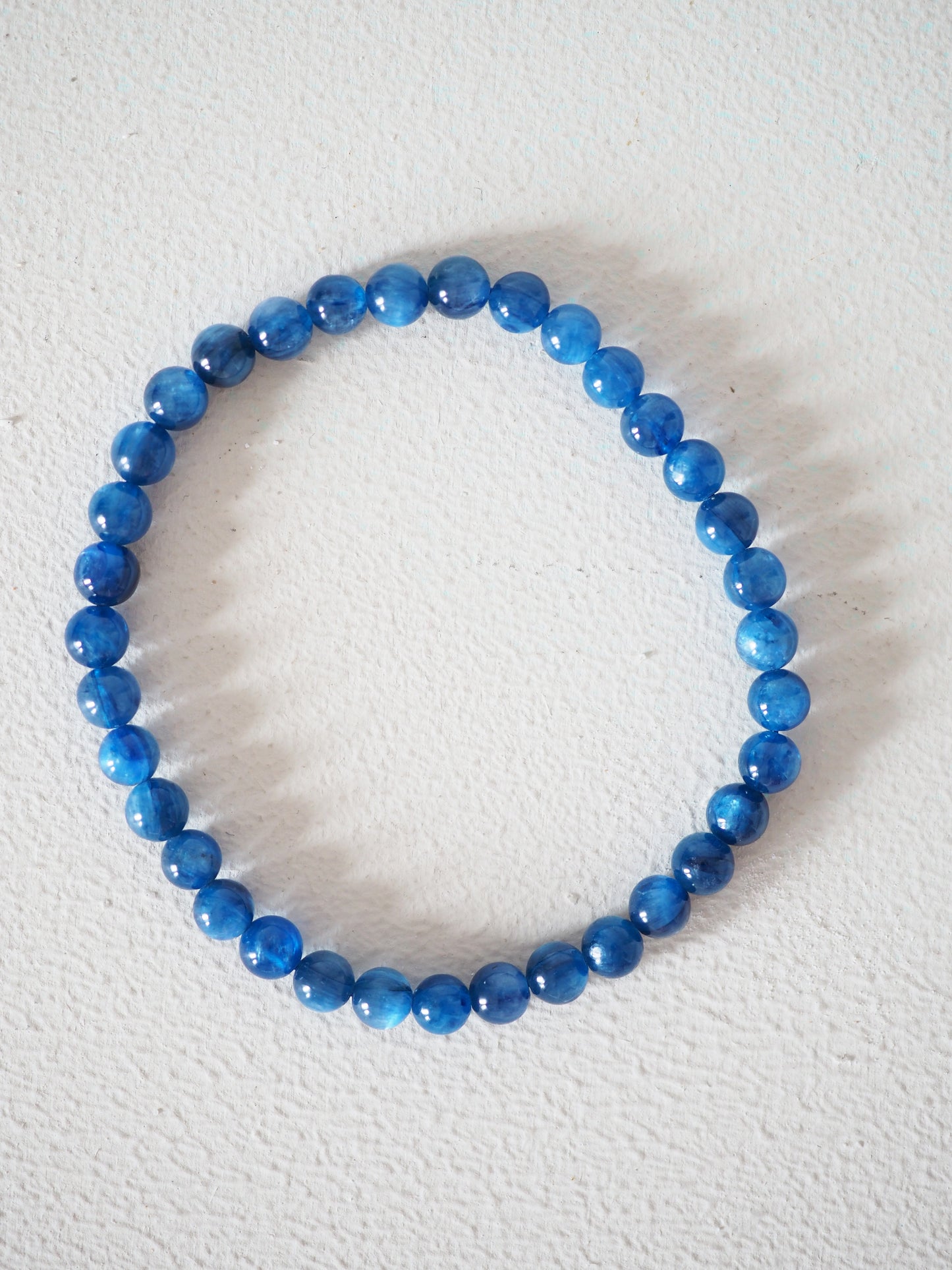 Kyanit Kugel Armband . Kyanite Bracelet ca. 5 mm - Brasilien HIGH QUALITY