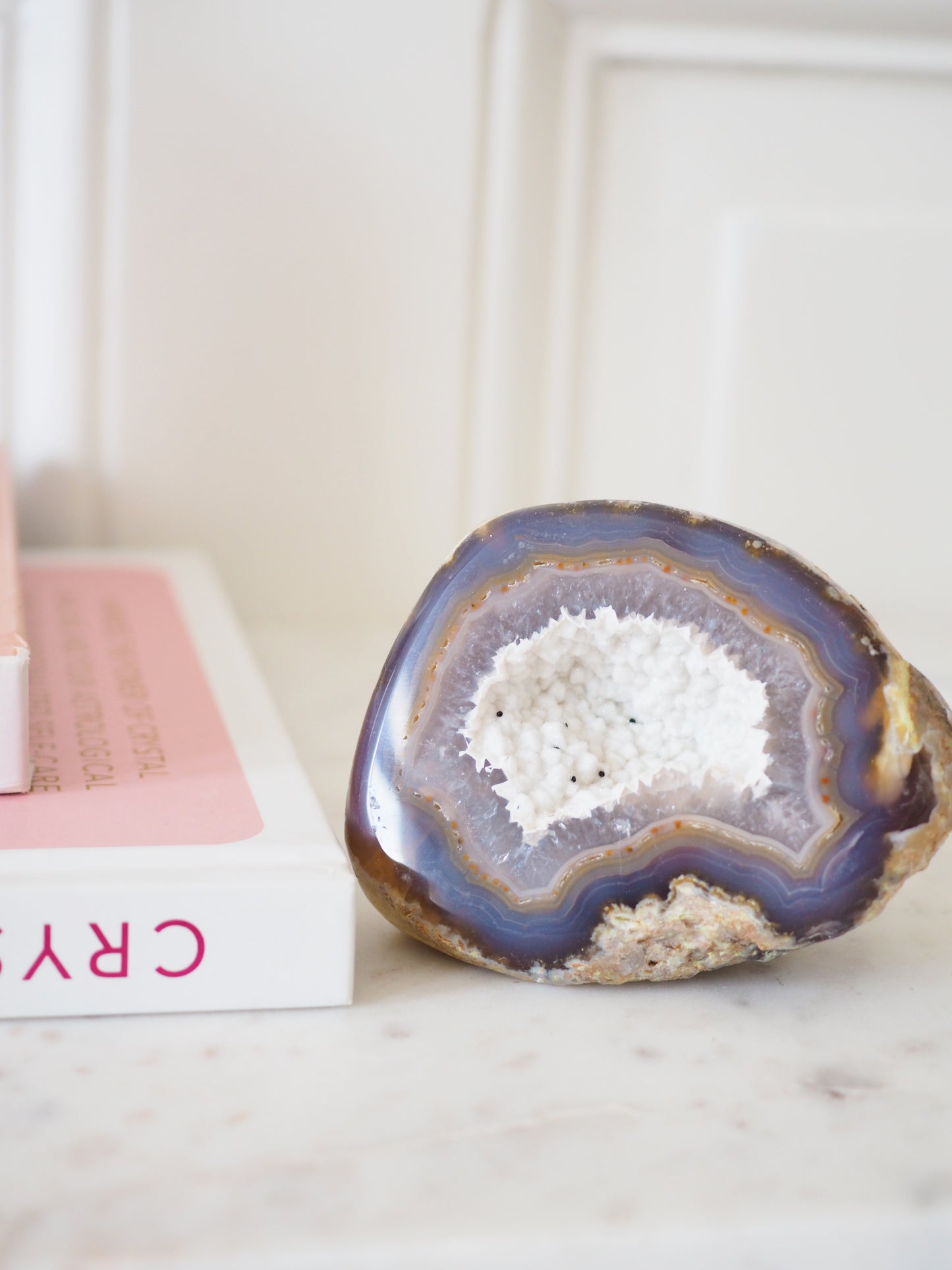 Sugar Druzy Achat Geode . Agate Geode  ca xx cm  - aus Brasilien HIGH QUALITY Handpoliert