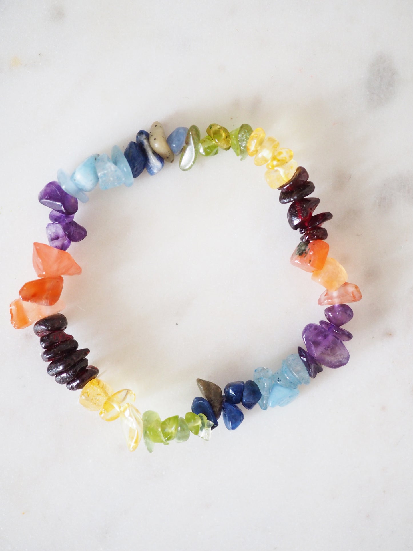 Chakra Chips . Splitter Armband . 8-10mm - High Quality