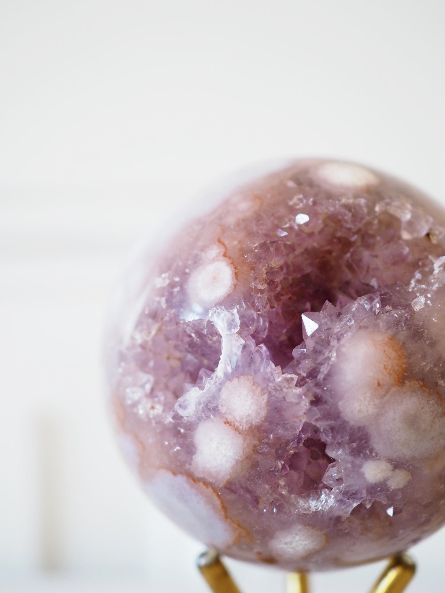 Pink Amethyst . Amethyst Blumen Achat Kugel . Sphere ca. xxcm. PARADIESE COLLECTION - aus Brasilien HIGH QUALITY