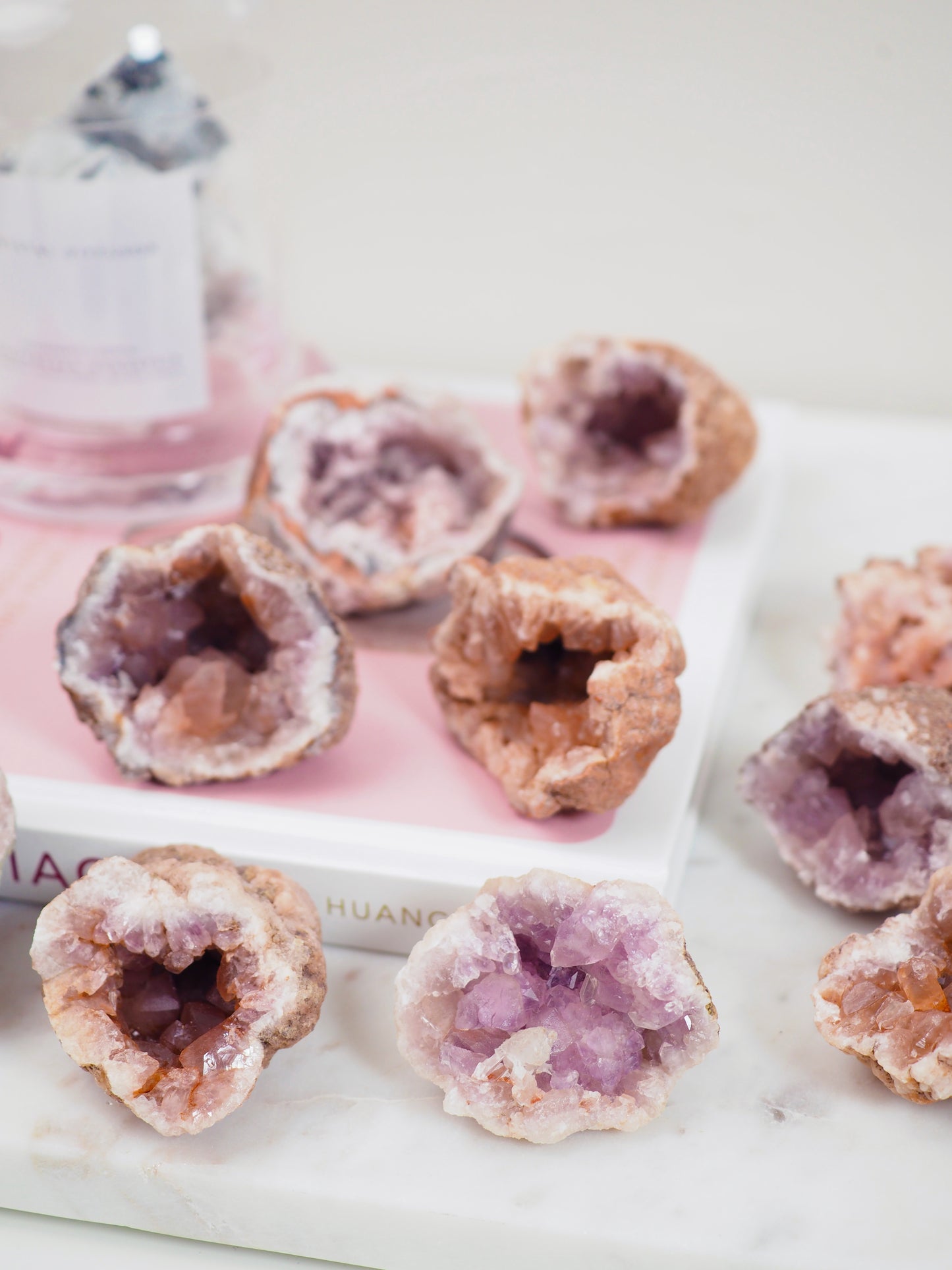 Pink Amethyst Druse - aus Patagonien RARE