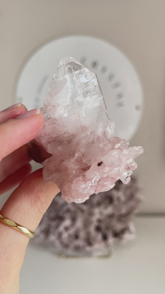 Sacred Pink Lemurian ca. cm [138]  - El Peñón mine, Santander Department, Colombia RARE HIGH QUALITY