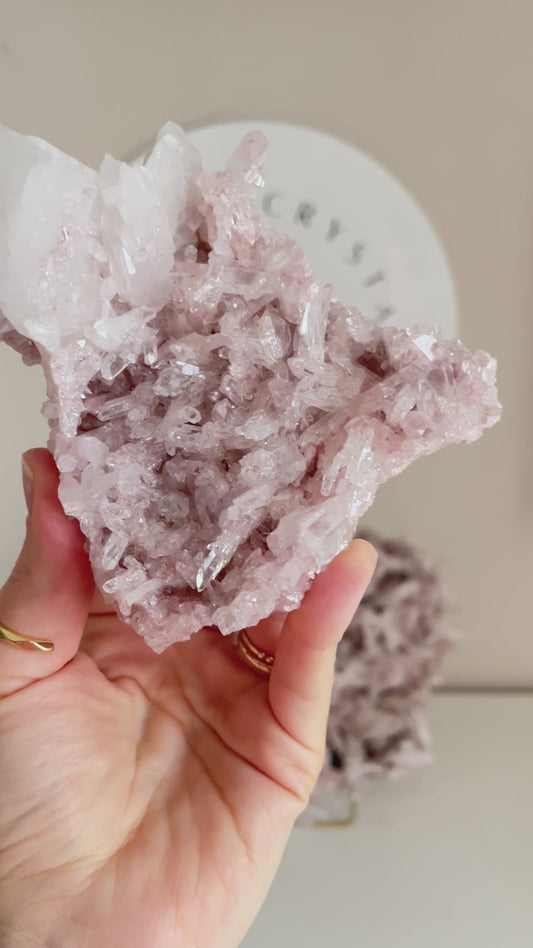 Sacred Pink Lemurian ca. cm [640]  - El Peñón mine, Santander Department, Colombia RARE HIGH QUALITY