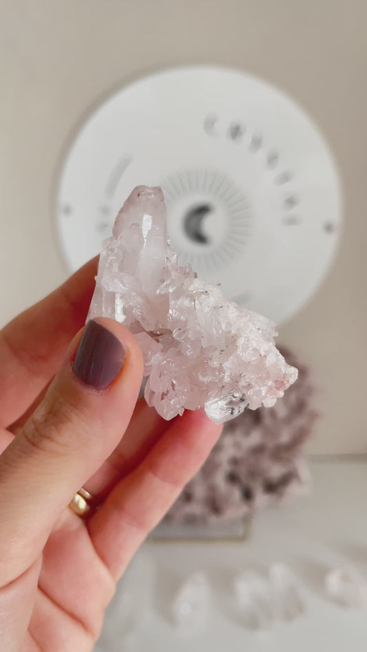 Sacred Pink Lemurian mit. Chlorite ca. cm [82]  - El Peñón mine, Santander Department, Colombia RARE HIGH QUALITY