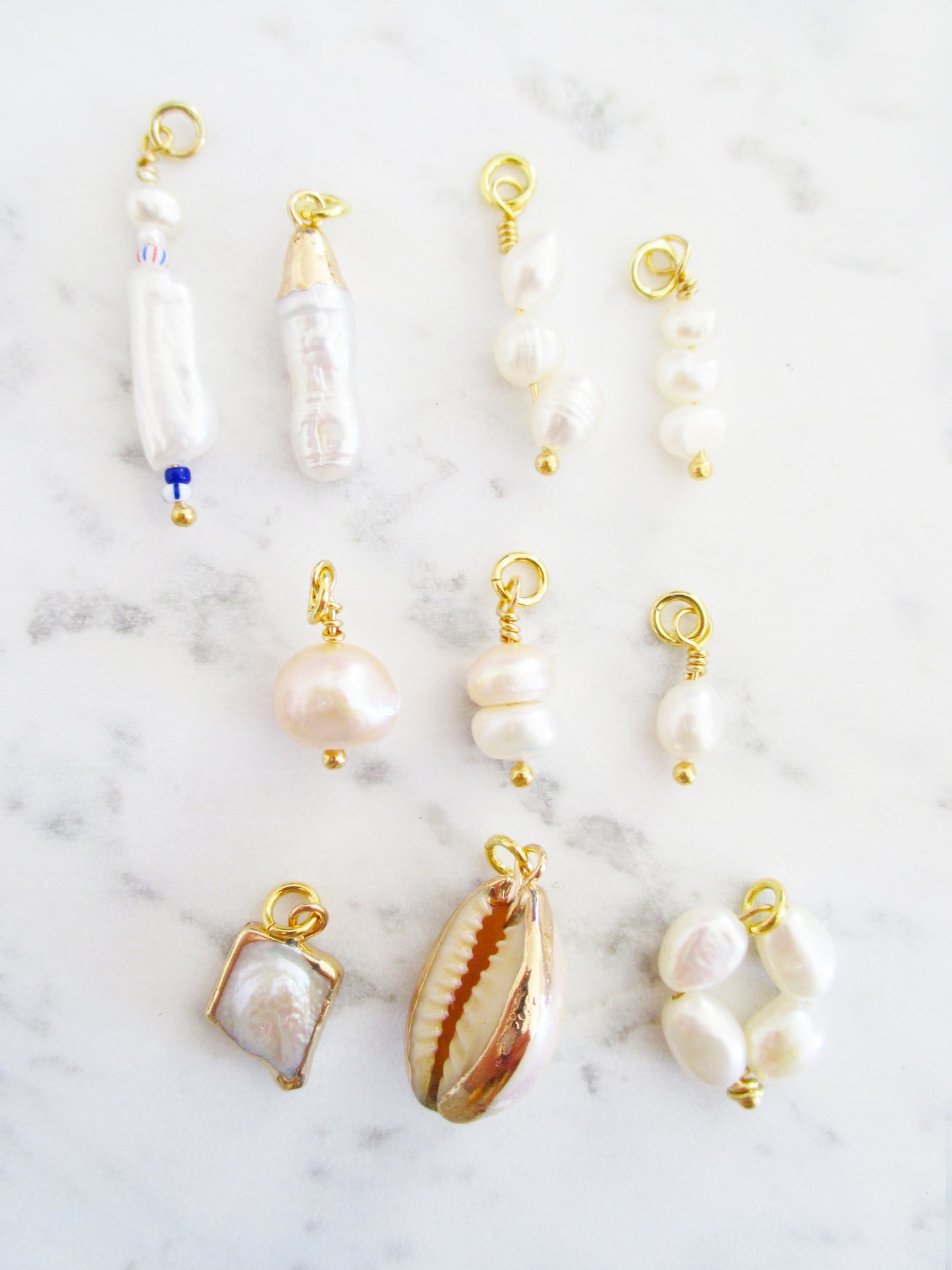 Creole Keshi & Glas Pearls