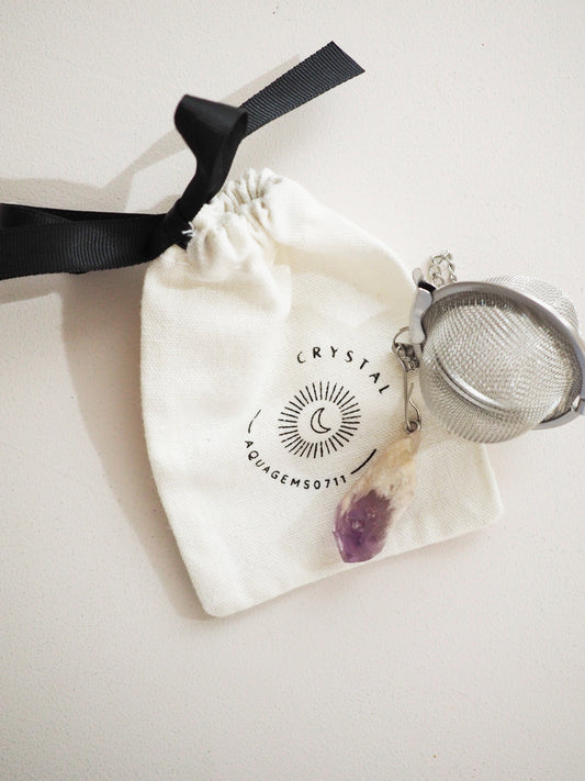 Tee Ei Teefilter Amethyst Mini Zauberstab . Tea Egg Amethyst Mini Wand