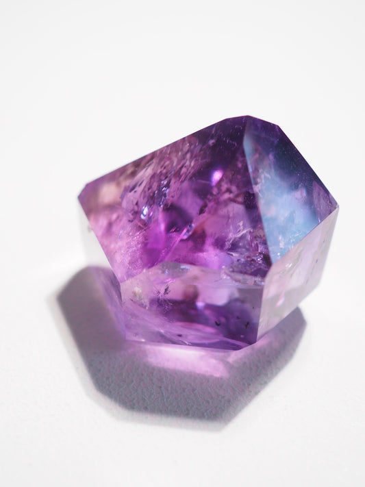 Jacare Amethyst Spitze mit Regenbögen  ca.  3.5x4 cm (3) - aus Bahia Brasilien - HIGH QUALITY